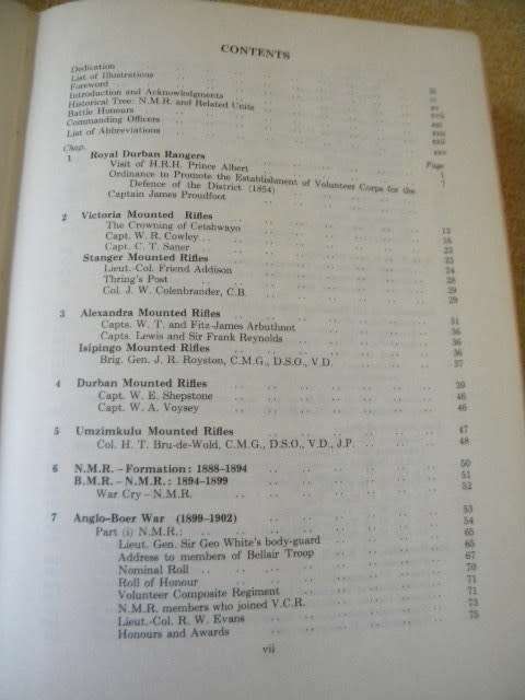 THE OFFICIAL NATAL MOUNTED RIFLES HISTORY by Eric Goetzsche