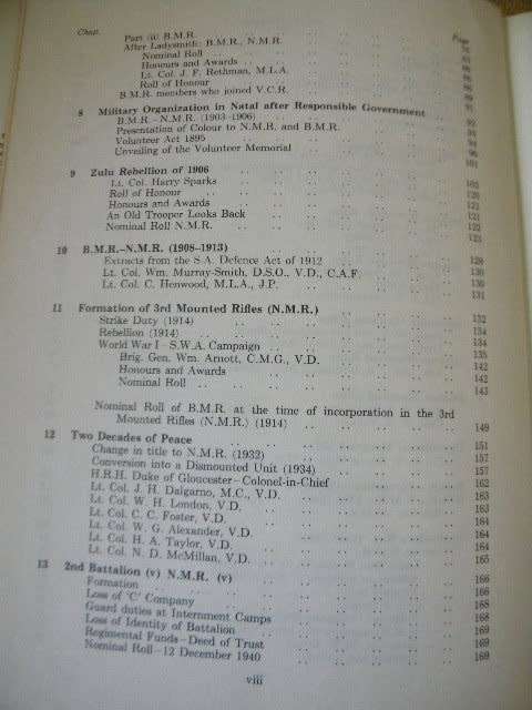 THE OFFICIAL NATAL MOUNTED RIFLES HISTORY by Eric Goetzsche