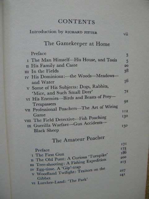 THE GAMEKEEPER AT HOME  AND THE AMATEUR POACHER   by Richard Jefferies