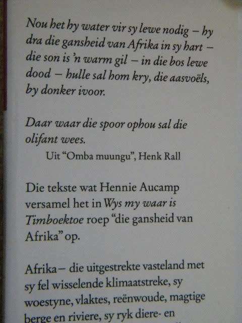 WYS MY WAAR IS TIMBOEKTOE  deur Hennie Aucamp  (`n Versamelbundel)