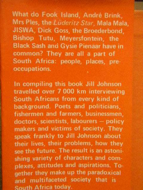 SOUTH AFRICA SPEAKS  Text and Photography by Jill Johnson