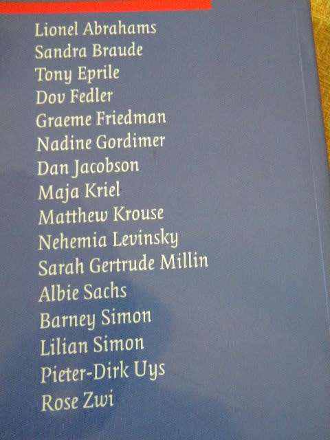 CONTEMPORARY JEWISH WRITING IN SOUTH AFRICA - AN ANthology by Claudia bathsheba Braude