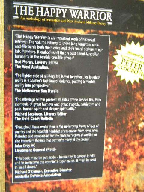 THE HAPPY WARRIOR  Compiled by Paul Barrett and Kerry B. Collison  (Military Poetry)