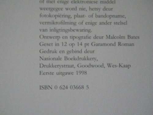 DIE WESKUS VAN DIE KAAP  deur Siegfried Behm en M. M. Walters