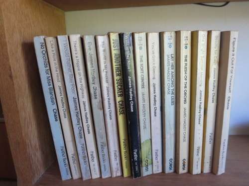15 X JAMES HADLEY CHASE  Fifteen paperbacks  (Crime Novels)