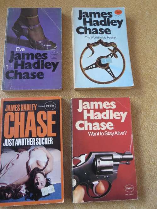 15 X JAMES HADLEY CHASE  Fifteen paperbacks  (Crime Novels)