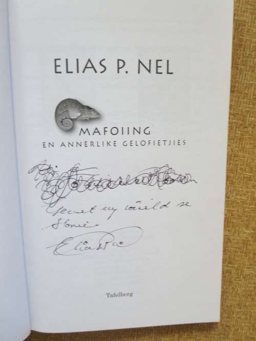 MAFOIING EN ANNERLIKEGELOFIETJIES  deur Elias P. Nel  (GETEKEN)