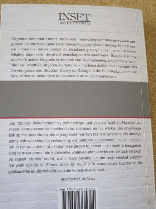 STORIES TEEN MY MUUR  deur Matthys Strydom  (GETEKEN)