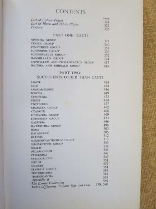 CACTI and OTHER SUCCULENTS VOL TWO  by Edgar Lamb  (Illustrated Reference)