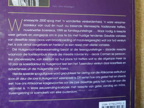 HUISGENOOT WENRESEPTE 2000  Gunstelinge van toeka tot nou  deur Carmen Niehaus