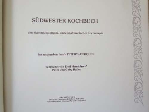 SüDWESTER KOCHBUCH  (Recipes) Text in German