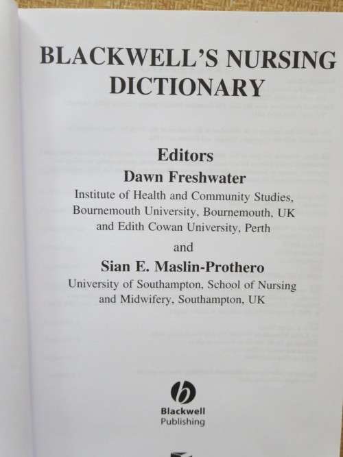 BLACKWELL`S NURSING DICTIONARY  SECOND EDITION