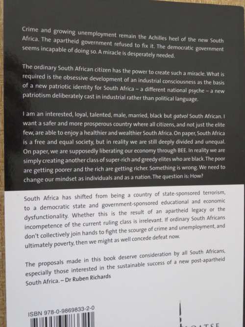 BULLETS OR BALLOTS? - Ultimate solution to crime and unemployment in SA  by Dr Ruben Richards