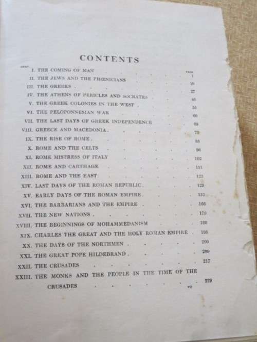 THE WORLD`S STORY  A simple history for boys and girls  by Elizabeth O`Neill