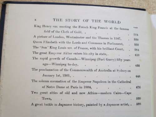THE WORLD`S STORY  A simple history for boys and girls  by Elizabeth O`Neill