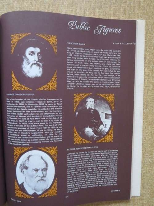 LANTERN MAGAZINE: NATAL 150 (1824 - 1974)  Gedenk-Uitgawe/Commemorative Issue