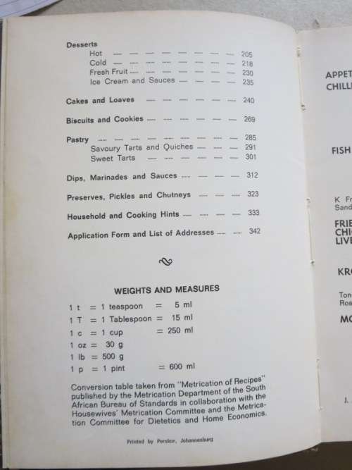 THE HOUSEWIVES` LEAGUE / DIE HUISVROUE LIGA  COOKERY BOOK