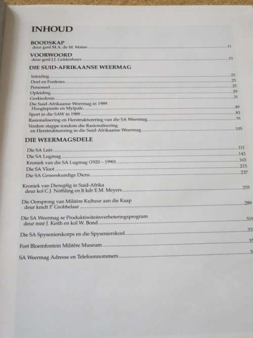 SUID-AFRIKAANSE WEERMAG: OORSIG / SOUTH AFRICAN DEFENCE FORCE: REVIEW