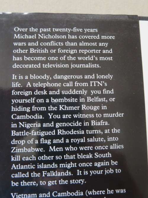 A MEASURE OF DANGER  Memoirs of a British war correspondent  by Michael Nicholson