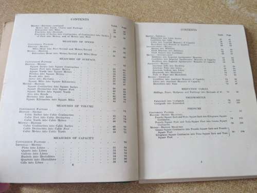 WARNE`S METRIC CONVERSION TABLES  A quick and efficient system of converting