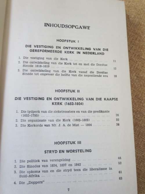DIE ONTSTAAN VAN DIE GEREFORMEERDE KERK IN SUID-AFRIKA  deur Dr. B.R. Krüger  (GETEKEN)