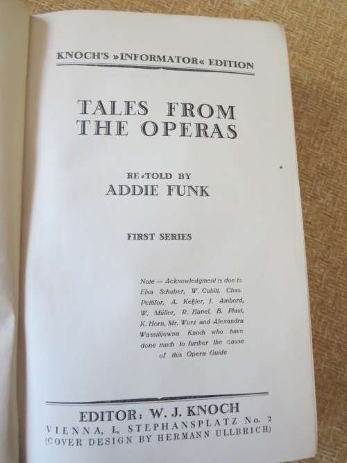 KNOCH`S OPERA GUIDE