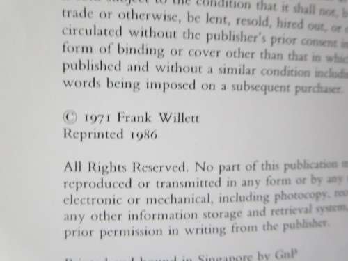 AFICAN ART  An introduction  by Frank Willet