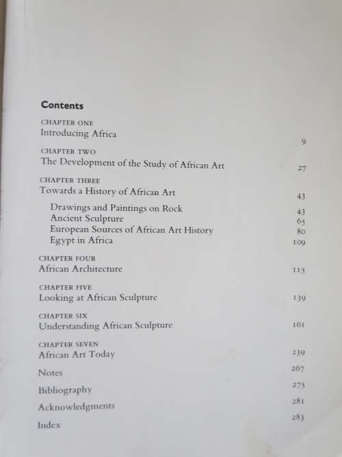 AFICAN ART  An introduction  by Frank Willet