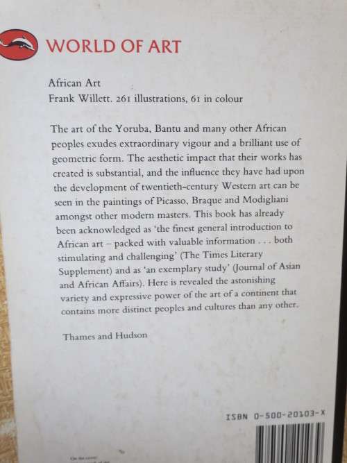 AFICAN ART  An introduction  by Frank Willet