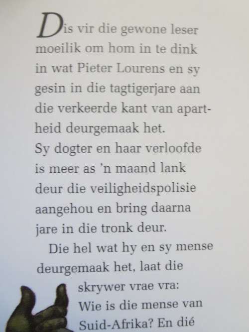 VUURVLIEG EN BOOMKLIM  Inferno, vaevuur en bo uit  deur Pieter Lourens