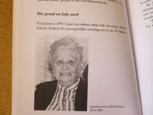 JEAN GOOSEN  `N LEWE VOL SINNE  deur Petrovna Metelerkamp