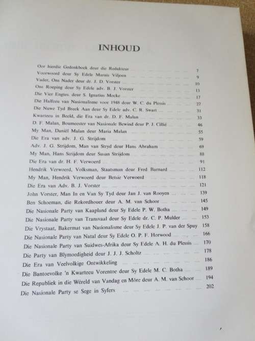 DIE NASIONALE BOEK  1948 - 1973  (25 Jaar van Nasionale bewind)  Redakteur A.M. van Schoor