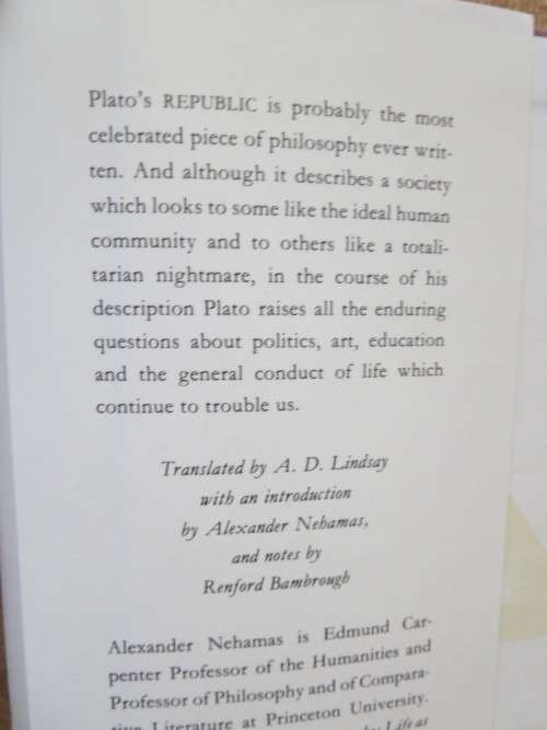 PLATO  THE REPUBLIC  Translated by A. D. Lindsay