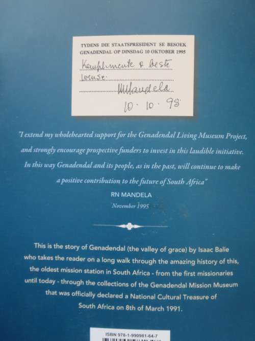 GENADENDAL  The Valley of Grace  by Isaac H. T. Balie  (SIGNED)