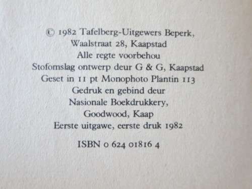 `N HUIS VIR NADIA  deur Dalene Matthee