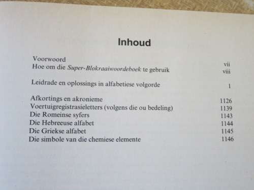 PANSEGROUW:  SUPER BLOKRAAIWOORDEBOEK
