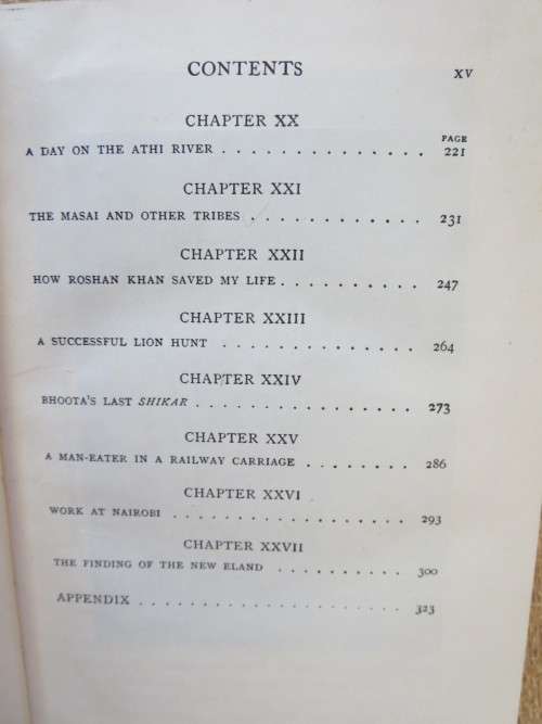 THE MAN-EATERS OF TSAVO  by J. H. Patterson