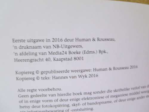 VROUE  NA  AAN  MY HART  deur Hannes van Wyk