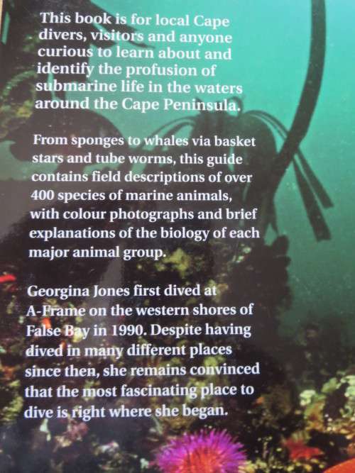 A FIELD GUIDE TO MARINE ANIMALS OF THE CAPE PENINSULA  by Georgina Jones