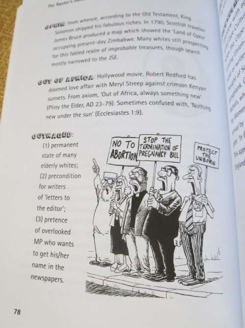 THE RANTER`S GUIDE TO SOUTH AFRICA  by Brian Rostron with cartoons by ZAPIRO