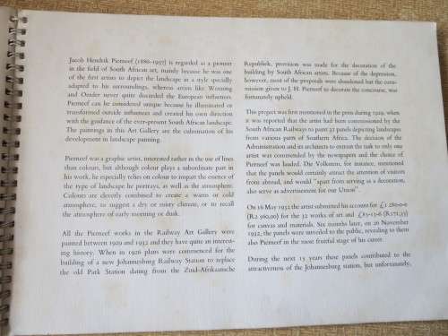 PIERNEEF  Souvenir Brochure of Paintings
