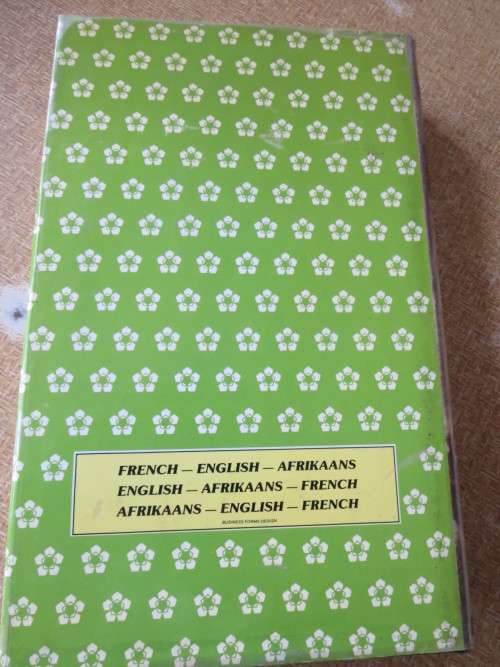 FEDHASA Spyskaartwoordeboek / Menu Dictionary  French-Eng-Afr, Eng-Afr-French, Afr-Eng-French