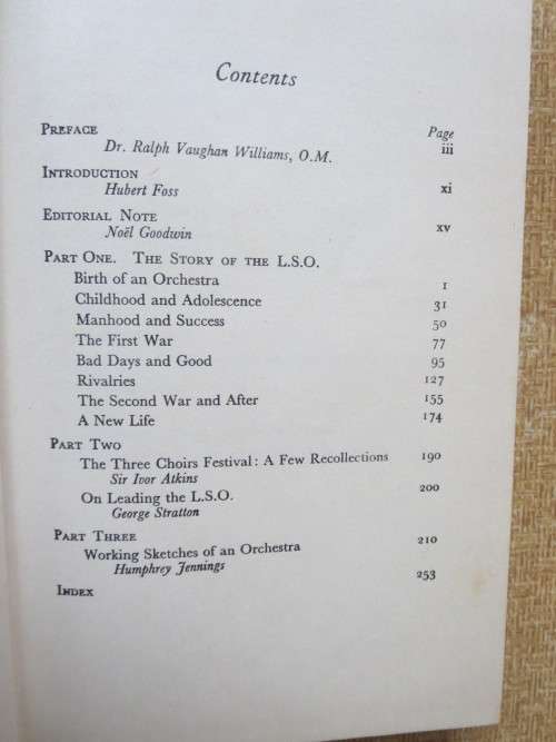 LONDON SYMPHONY  Portrait of an Orchestra  by Hubert Foss and Noël Goodwin