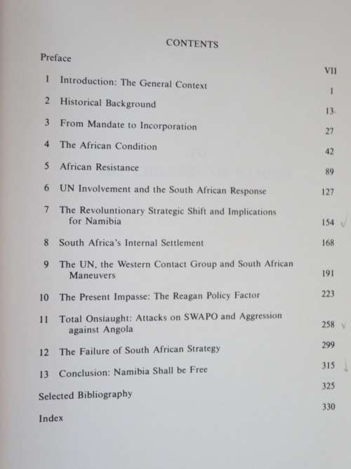 NAMIBIA - THE STRUGGLE FOR LIBERATION  by Alfred T. Moleah