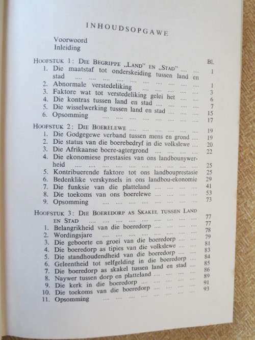 LAND EN STAD  deur Dr. J. R. Albertyn  `n Sosiologiese-godsdienstige studie