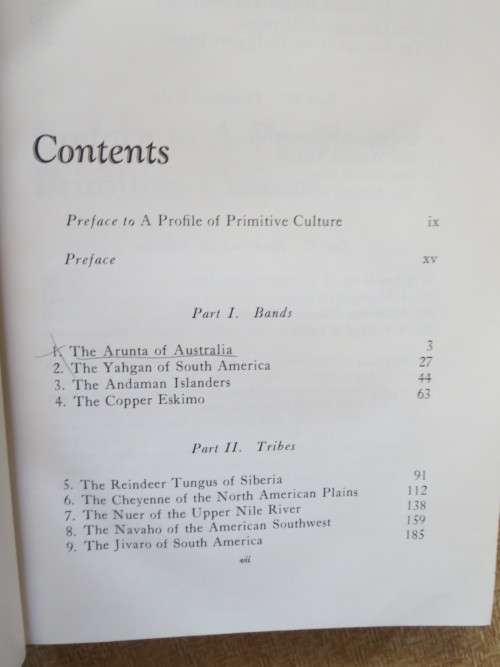 PROFILES IN ETHNOLOGY  by Elman R. Service (A profile of primitive culture)
