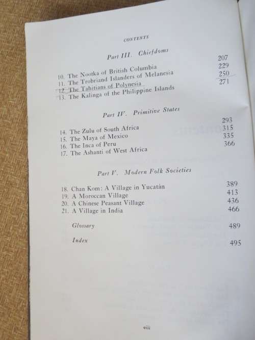 PROFILES IN ETHNOLOGY  by Elman R. Service (A profile of primitive culture)