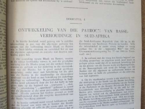 VERSLAG VAN KOMMISSIE VIR SOSIO-EKONOMIESE ONTW. VAN BANTOEGEBIEDE IN UNIE VAN SA