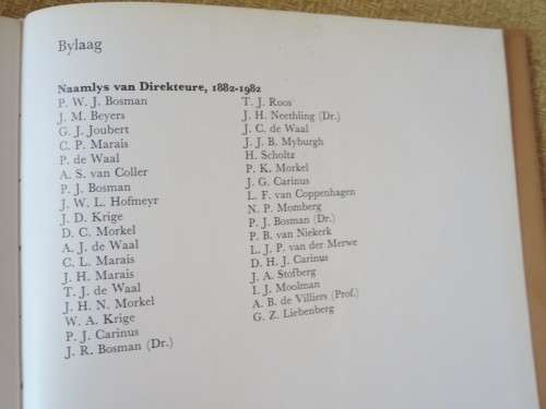DIE STELLENBOSSCHE DISTRIKSBANK  1882 - 1982  deur Bun Booyens