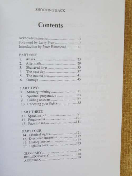 SHOOTING BACK  The Right and Duty of Self-Defence  by Charl van Wyk  (SIGNED)